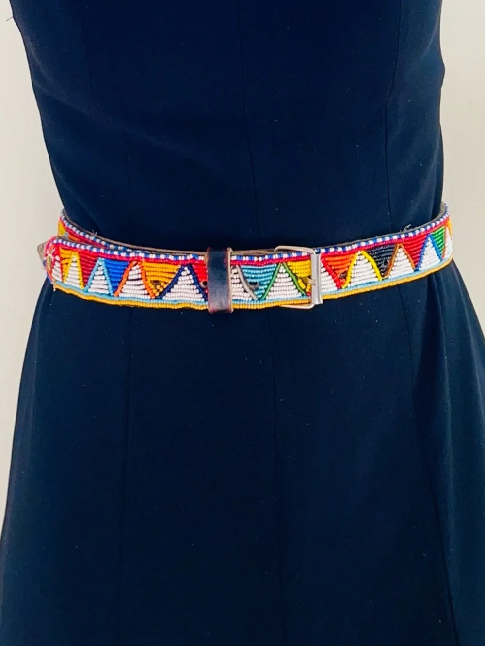 Vintage Handbeaded Multicolor  Belt